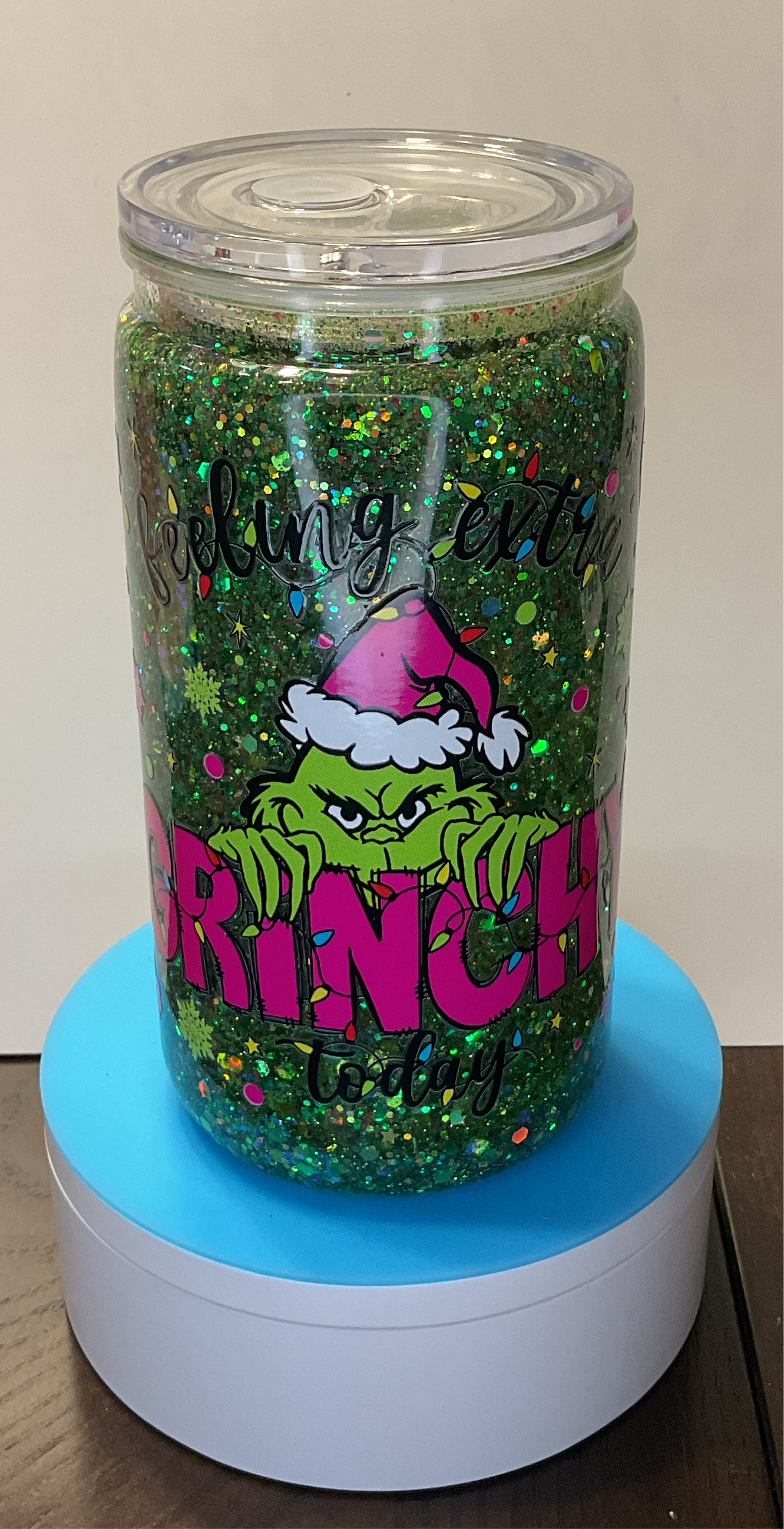 Premade acrylic snowglobe 16oz