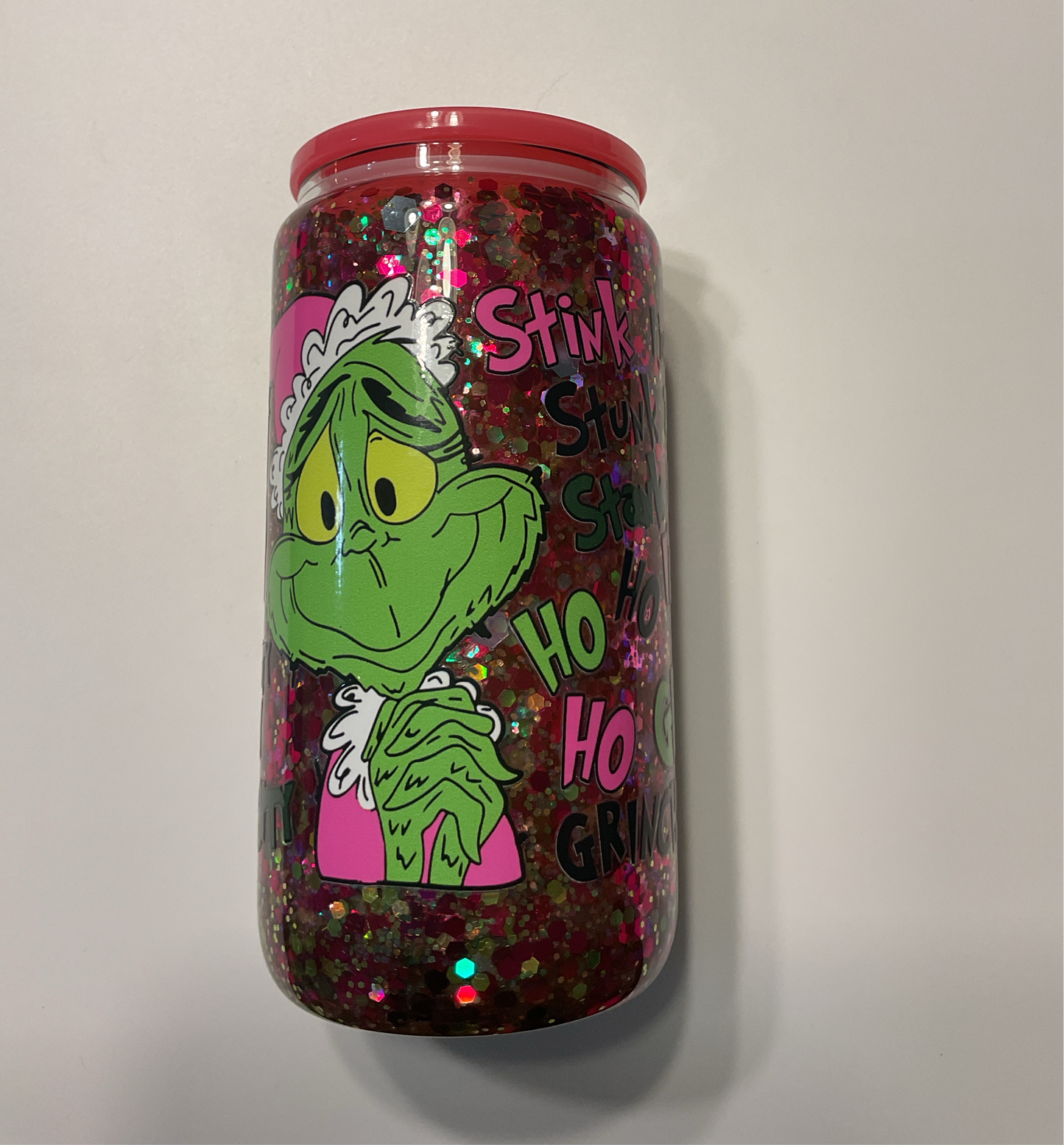 Premade 16oz glass tumbler